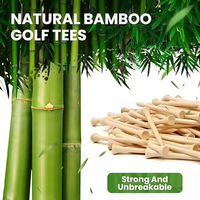 Tees de golf en bambou 42/54/70/83 mm, logo personnalisé imprimé, écologiques, incassables, tees de golf colorés