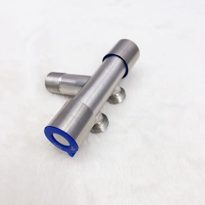 Válvula angular de acero inoxidable 304 con rosca hembra de 1/2 pulgada y doble salida para uso en inodoros y cocinas - Product Image 3