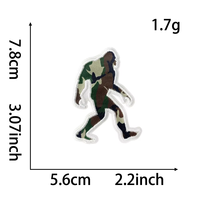 5 pièces Yeti Bigfoot fer sur Patch transfert de chaleur Applique pour chemise veste chapeau | Sasquatch extérieur drôle bricolage vêtements Patch