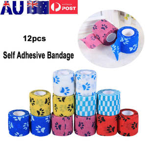 Camouflage Self Adhesive Elastic Bandage 5cm X 4.5m Medical Grade For Hands Wrists Knees <b>Ankle</b> <b>Support</b> Protection - Product Image 2