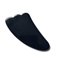 HZ Livraison Rapide Soins Personnels Beauté Planche Gua Sha Carrée en Obsidienne Noire