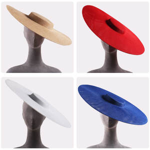 नई महिला ब्राइडल हेपसन रेट्रो डिजाइन हस्तनिर्मित डिय बड़े फासीनेटर सामान सामग्री नकल लिनन हेटस्टैंड - Product Image 2