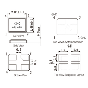 Tinh thể dao động 2016 25.000MHz 20PF ± 10PPM-40 ~ + 85 pha lê cộng hưởng nhà máy giá - Product Image 2