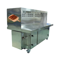 Pas de fumée charbon de bois barbecue gril voiture avec filtre à fumée électrostatique pour Restaurant cuisine enlèvement fumée odeur 2M Barbecue chariot