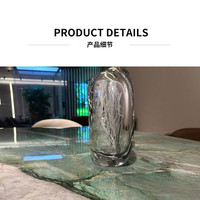 Ensemble de table à manger en marbre naturel de luxe italien de haute qualité, personnalisable, vert Baidafei