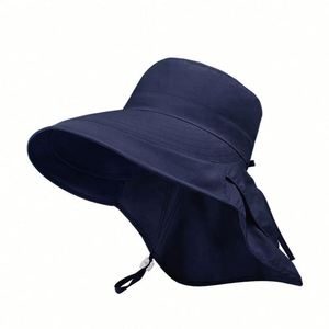 Sombrero de Pescador para Mujer con Protección UV para el Cuello, Plegable, Impermeable, de Ala Ancha, para Jardinería y Senderismo, con Orificio para Cola de Caballo - Product Image 5