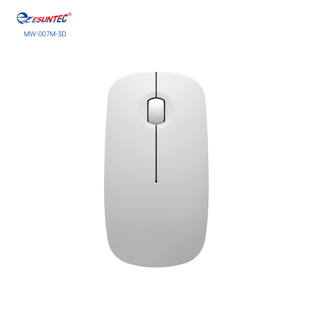 MW-007M-3D-White Color Big Size Office Mouse New Factory Private Mould Dual Mode 2.4G&BT Wireless Computer Mouse for Both Hands