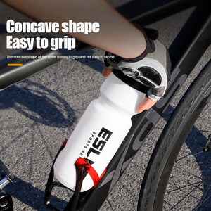 BPA-Free Plastic Sports Bottle Translucent Yellow Black Cycling Water Bottle Sports <b>Kettle</b> for Bike Running Football - Product Image 2