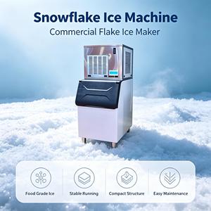 Machine à glace en flocons commerciale, machine à glace en flocons de qualité alimentaire, équipement de fabrication de glace pour cafétéria, bar - Product Image 1