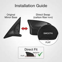 Coques de rétroviseurs latéraux en fibre de carbone TIYPEOR pour BMW X5M F85 X6M F86, remplacement complet avec installation facile