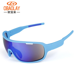 OBAOLAY แว่นกันแดดโพลาไรซ์สำหรับปั่นจักรยานแบบเต็มขอบแว่นตากันลมสำหรับเล่นกีฬากลางแจ้ง - Product Image 3