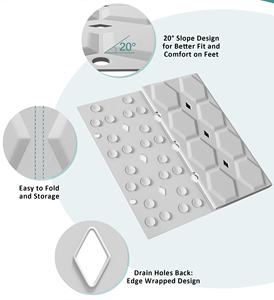 Экологичный противоскользящий коврик для ванной комнаты, бытовой душевой коврик с дренажем, противоскользящий коврик на присосках для ванны и душа - Product Image 1