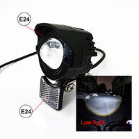 Câble étanche ebike kit d'éclairage ensembles 9W phares klaxon clignotants arrière frein course plaque d'immatriculation lumières version personnalisée