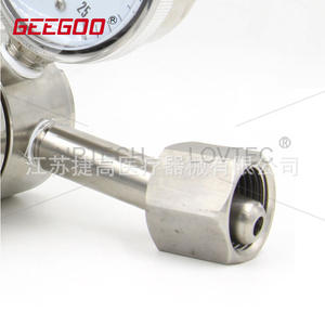 Regulador de Alta Presión de Acero Inoxidable de Doble Manómetro Suministrado por el Fabricante, Válvula Reductora de Presión de Nitrógeno y Amoníaco de Dos Etapas - Product Image 5