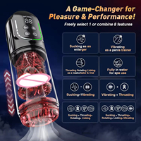 Masturbateur électrique automatique pour homme avec pompe à pénis, 7 modes de succion, léchage, 7 modes de vibration rotative, jouets sexuels pour adultes
