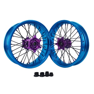 Juego de Ruedas <span class=keywords><strong>Supermotard</strong></span> para Motocross, Compatible con <span class=keywords><strong>KTM</strong></span> EXC SXF 2003-2024, 17-3.5/5.0, para Motocicleta Todoterreno - Product Image 4