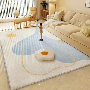 พรมขนสัตว์เทียม EiffelHome รุ่นโมเดิร์นเรียบง่าย หนานุ่ม สำหรับห้องนั่งเล่น ห้องนอน ซักมือได้ - Product Image 3