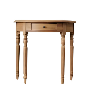 <span class=keywords><strong>Tavolino</strong></span> nordico Country <span class=keywords><strong>in</strong></span> <span class=keywords><strong>legno</strong></span> massello con gambe tornite e mezza luna <span class=keywords><strong>per</strong></span> soggiorno - Product Image 1