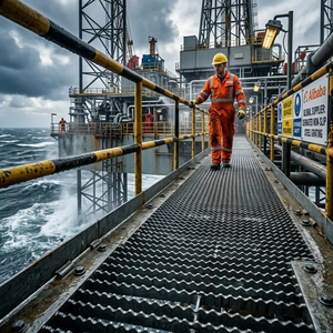 Grille en acier inoxydable 316 de qualité marine, panneau de grille anti-corrosion pour plateforme offshore et pont de <span class=keywords><strong>bateau</strong></span> - Product Image 6