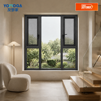 Ventana Corredera de Aluminio con Persianas Ajustables para Cocina y Renovación del Hogar con Función Insonorizante