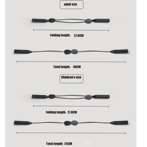Nieuwe <span class=keywords><strong>Fashion</strong></span> <span class=keywords><strong>Custom</strong></span> Hoogwaardige Ultralight Verstelbare Geen Staart Siliconen Brillen Retainer Glas Holder Cord Zonnebril <span class=keywords><strong>Strap</strong></span>