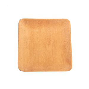 ราคาสุดคุ้ม ขายส่ง จานไม้บีชรักษ์โลก ขนาด 25x25 ซม. สำหรับเสิร์ฟอาหาร - Product Image 1