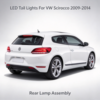 Feux arrière à LED pour VW Scirocco MK3 2015 2016 2017 Facelift, clignotants séquentiels dynamiques, installation Plug and Play