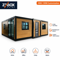 ZYBOX Maisons modulaires portables en bois extensibles, petites maisons préfabriquées pour l'Australie et les États-Unis, unités de logement complémentaire (Granny Flat/ADU)