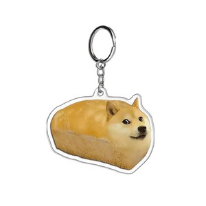<span class=keywords><strong>Cheems</strong></span> Niedlicher Lustiger Rotkäppchen-Anhänger Schlüsselanhänger Bestseller Acryl D-förmiger Hunde-Chihuahua-Akita-Schlüsselanhänger - Product Image 5