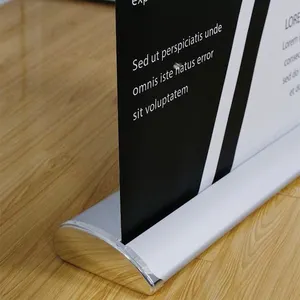 Hebang 80x200cm portatile retrattile in alluminio Roll Up Banner Display per fiera pubblicitaria