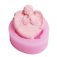 Moule en silicone 3D classique et populaire pour bougies et savons, motif ailes d'ange, idéal pour le bricolage, prix usine