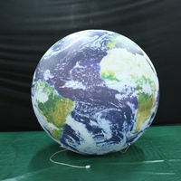 Globe terrestre gonflable décoratif en PVC