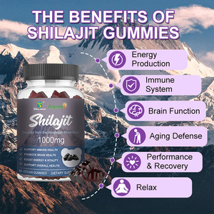 Private label Shilajit Gummies Chaga Gold Himalayan Natural Extract Vegan Dietary <b>Supplement</b> Boost Energy Immune Support Gummies - Product Image 5