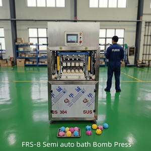FRS-8 Semi Auto Bath Bomb Press Machine With PLC <b>Control</b> And SUS 304 Stainless Steel Body3600pcs Per Hour - Product Image 1