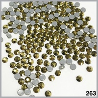 Pierres de verre bling-bling à dos plat, strass correcteurs en vrac pour bricolage Bikini décoratif, colle forte