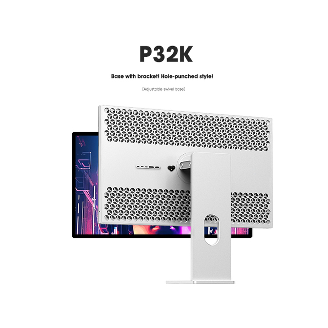 Kuycon P32K HD 4K Gaming PC Desktop Monitor 144hz Refresh Aluminum Alloy Appearance IPS Panel DP Interface Display LCD Monitors