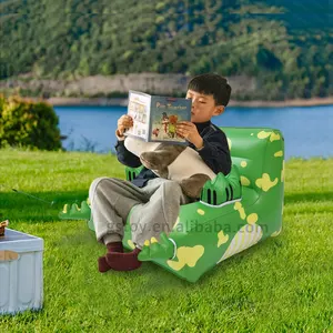 Милый динозавр ребенок одно Складное Сиденье из ПВХ животных мультфильм мини воздушный диван кресло надувной диван для детей