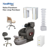Fauteuil de pédicure pour salon de beauté avec massage par compression d'air, pétrissage et tapotement Human Touch