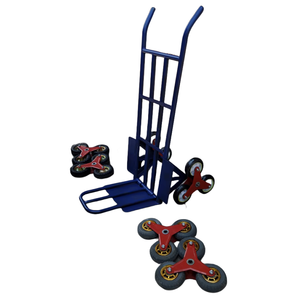 Re a sei ruote scala arrampicata auto per la movimentazione bagagli e manufatti carrello pieghevole rimorchio con piattaforma al piano di sotto di supporto - Product Image 1