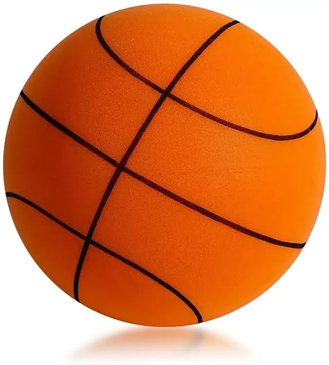 24 cm Custom Logo Lightweight Kids Toys Ball Silent Ball Basketball For Indoor Foam Dribbling