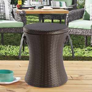 Yimire 28L/7.4gal 3in <span class=keywords><strong>1</strong></span> ngoài trời mát mẻ thanh bảng rượu vang Băng hộp mát lưu trữ mây sóng Xô đá - Product Image 5