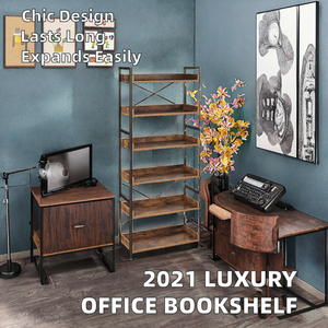 Libreria Moderna Multistrato con Design Innovativo, Espositore di Lusso per Ufficio, Scaffali Verticali in Legno Ottimali per Uso Domestico e in Ufficio - Product Image 2