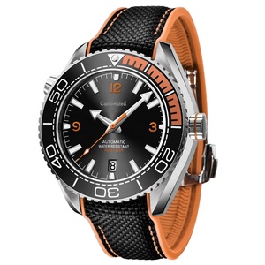 Montre automatique de luxe avec logo personnalisé, 10 ATM, montres mécaniques de plongée - Product Image 3