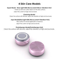 Brosse nettoyante faciale électrique en silicone sans fil, chaude et froide, rechargeable rapidement, mini-outil de beauté