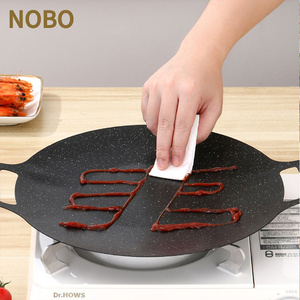 Corea antiaderente in ghisa per barbecue padella per cottura in <span class=keywords><strong>pietra</strong></span> per uso medico teglie da campeggio all'aperto pentole in metallo - Product Image 5