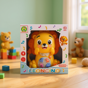 Jouet Lion Musical en Plastique Leoncino 17cm Fonctionnant sur Piles Unisexe pour Enfants de 18 Mois et Plus Jeu Interactif - Product Image 3