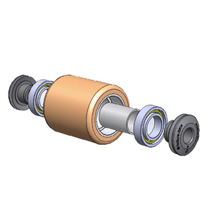 Tellure Rota 75HS 85x100mm TR rodillo de paletas de poliuretano, compatible con Jungheinrich 27631330 - Product Image 3