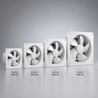 Ventilateur d'extraction mural électrique silencieux en plastique de 10 pouces pour cuisine, toilettes domestiques, 5 pales, 35W, vente en gros