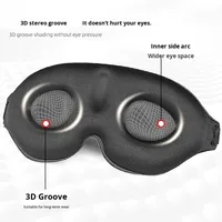 Masque de sommeil pour dormeurs latéraux, femmes et hommes, masque pour les yeux bloquant la lumière, masque de sommeil 3D profilé