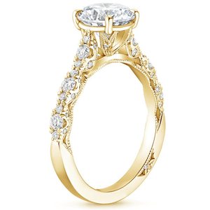 Magnifique bague de fiançailles en or avec pierre étincelante pour femme, cadeau d'anniversaire de mariage, bijoux tendance - Product Image 2